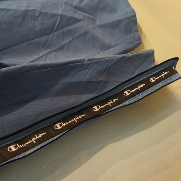 Y2K Champion Track Pants Medium Zippers On Sizes Pockets wide leg - Picture 1 of 13